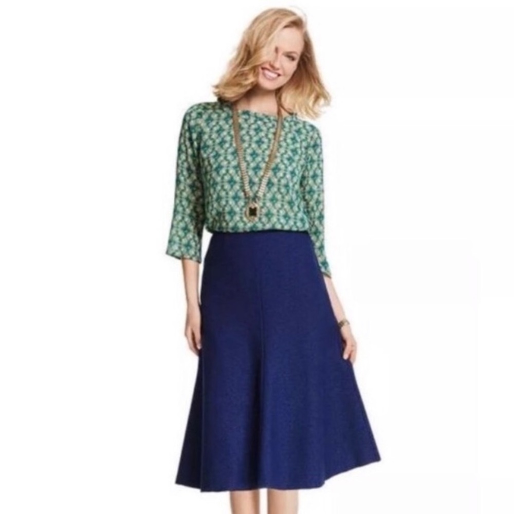 Cabi Tulip Skirt Blue Size 4